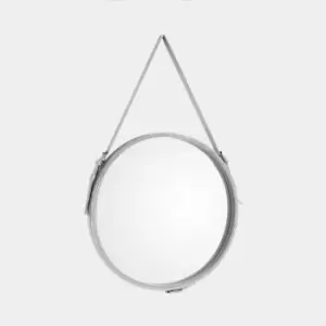 Image of Round Velvet Strap Mirror