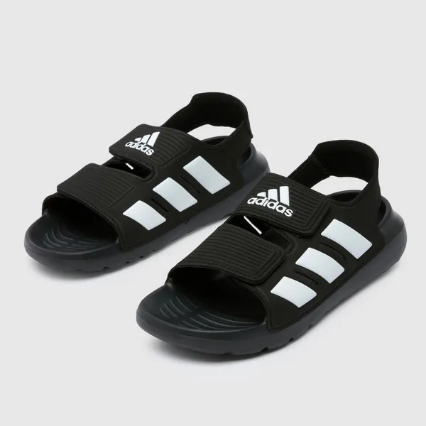 Image of adidas Black & white altaswim 2.0 Junior sandals Black/White UK 2