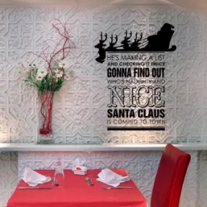 Image of KBSNOEL-2 Black Decorative Wall Sticker