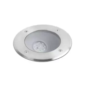 Image of Salt LED Outdoor Recessed Spotlight Matt Nickel IP67