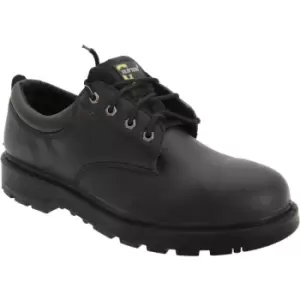 Image of Grafters Mens Contractor 4 Eye Safety Shoes (4 UK) (Black) - Black