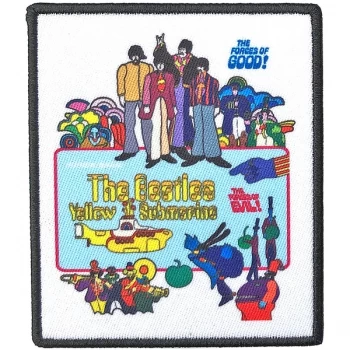 Image of The Beatles - Yellow Submarine Movie Poster Standard Patch