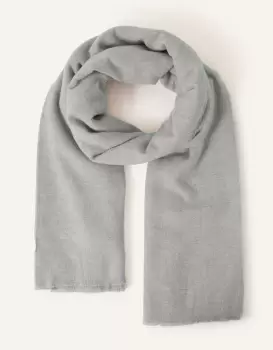 Image of Accessorize Womens Grey Grace Super-Soft Blanket Scarf, Size: 100x180cm