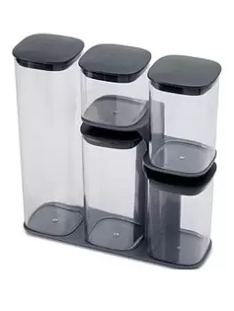 Image of Joseph Podium 5 Piece Storage Jar Set With Stand