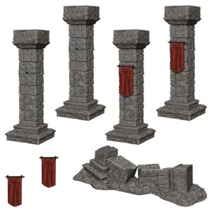 Image of WizKids Deep Cuts Unpainted Miniatures (W11) Pillars & Banners