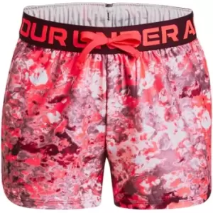 Image of Under Armour Play Up Printed Shorts - Red