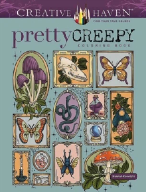 Image of Creative Haven Pretty Creepy Coloring Book. Paperback. By Hannah Konetzki Books