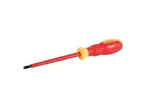 Image of Silverline 460213 VDE Soft-Grip Electricians Screwdriver Slotted