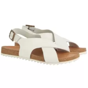 Image of Barbour Womens Rochelle Sandals White UK 4