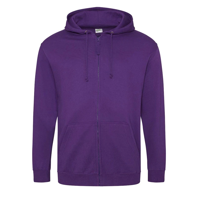 Image of AWDis AWDis Men Full Zip Hoodie in Lavender Size: Medium Lavender M Male 5063238623095