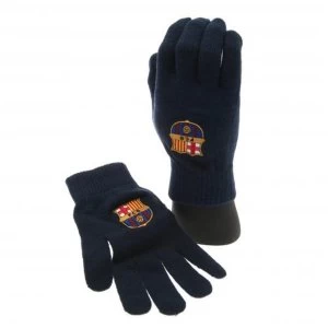 Image of FC Barcelona Knitted Gloves Adult