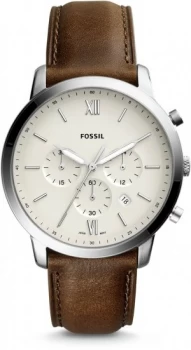 Image of Fossil Mens Neutra Brown Leather Strap Watch