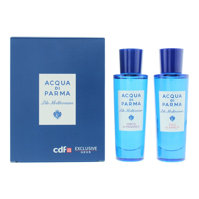 Image of Acqua di Parma Blu Mediterraneo Gift Set 30ml Mirto de Panarea Eau de Toilette + 30ml Fico de Amalfi EDT