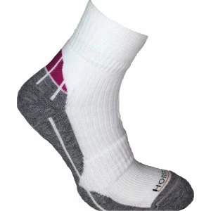 Image of Horizon Pro Racket Quarter Socks 4 7 WhiteGreyPink