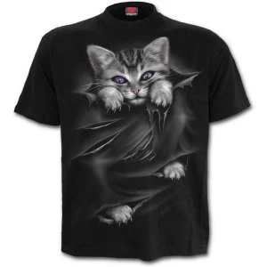 Image of Bright Eyes (Front Print) Mens Small T-Shirt - Black