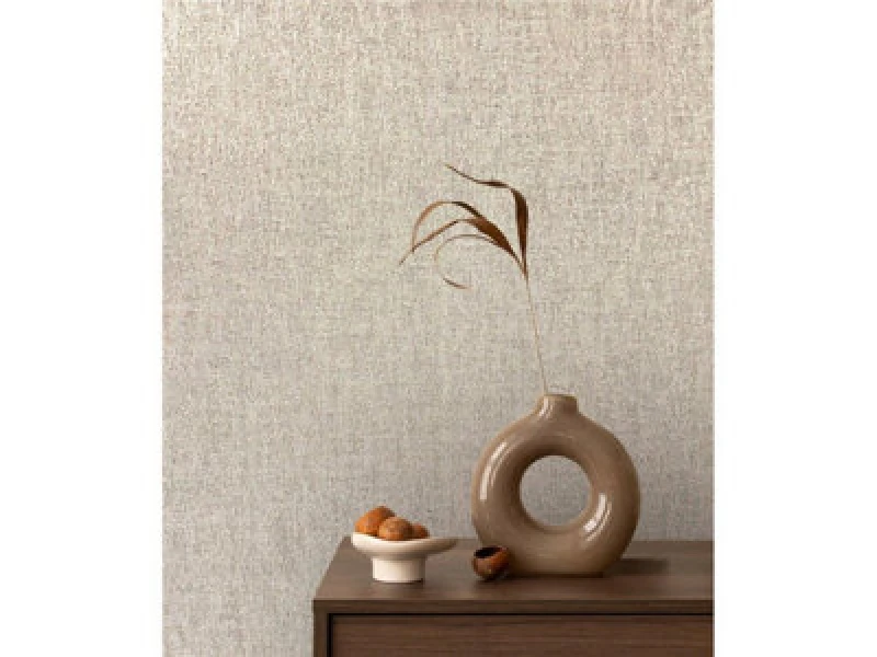 Image of Rasch Vasari Angelica Vinyl Wallpaper Hessian 544657 Grey/neutral