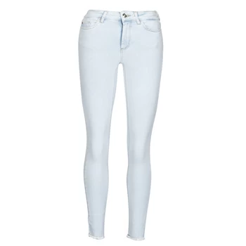 Image of Only ONLBLUSH womens Skinny Jeans in Blue - Sizes EU XS / 32,EU S / 32,EU L / 32,UK 6 / 8,UK 8 / 10,UK 10 / 12,UK 12 / 14,EU XL / 30