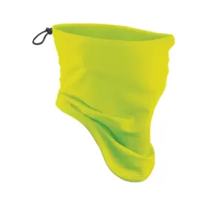 Image of Beechfield Adults Unisex SportTech Neck Warmer (One Size) (Fluorescent Yellow)
