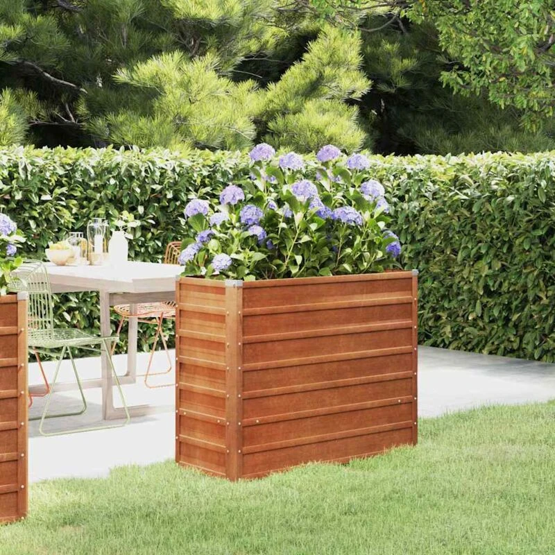 Image of vidaXL Garden Raised Bed Rusty 100x40x77cm Corten Steel, Brown 151951