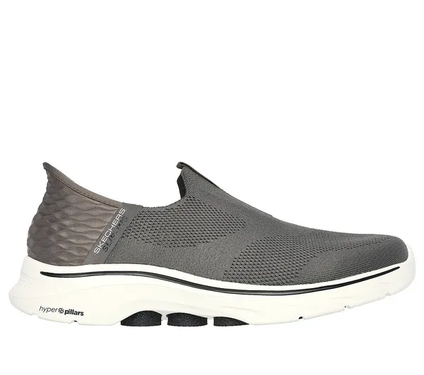 Image of Skechers Slip-In S - High Apex Knit W Hyper Slip On Trainers Mens Slip On Trainers 7 (41) Brown 11056605270