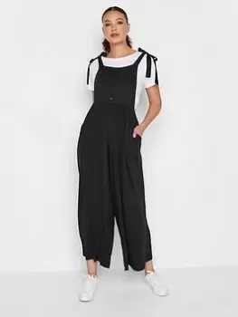 Image of Long Tall Sally Black Culotte Dungaree, Black, Size 20, Women