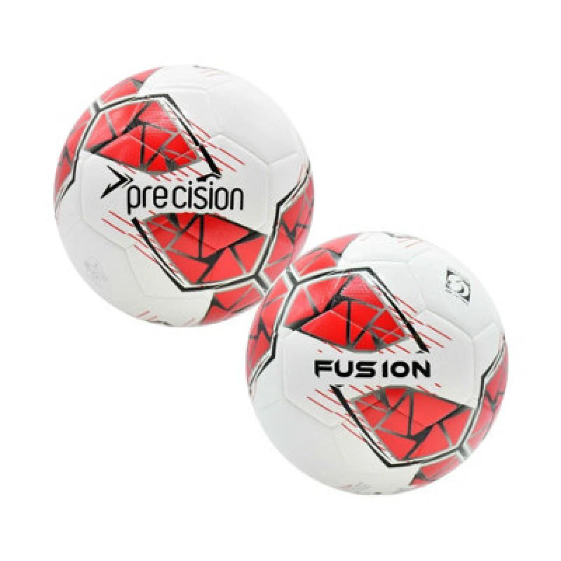 Image of Precision Fusion Fifa Basic Training Ball White/red/grey/black (5)
