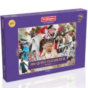 Image of 1000 Piece Jigsaw Puzzle - HM Queen Elizabeth II Montage Edition