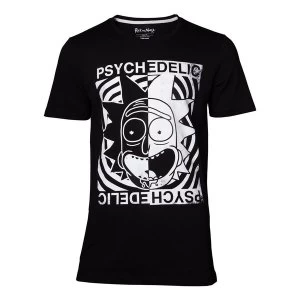 Image of Rick And Morty - Psychedelic Mens Small T-Shirt - Black