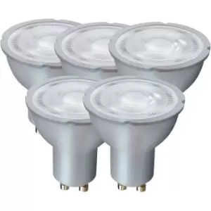 Image of Harperliving - Harper Living 5 Watts GU10 LED Bulb Silver Spotlight Daylight Non-Dimmable, Pack of 5