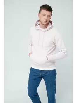 Image of Converse Embroidered Star Chevron Left Chest Pullover Hoodie - Rose, Rose, Size L, Men