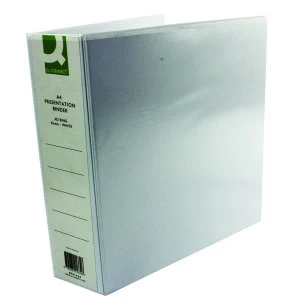 Image of Q Connect Presentation 65mm A4 White 4D Ring Binder Pack of 6 KF0133