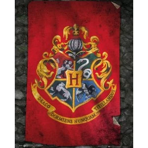 Image of Harry Potter Hogwarts Flag Mini Poster