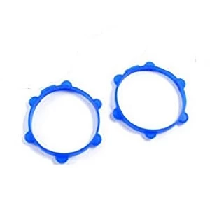 Image of Fastrax 1/10Th Rubber Tyre Bands Blue (Pair)