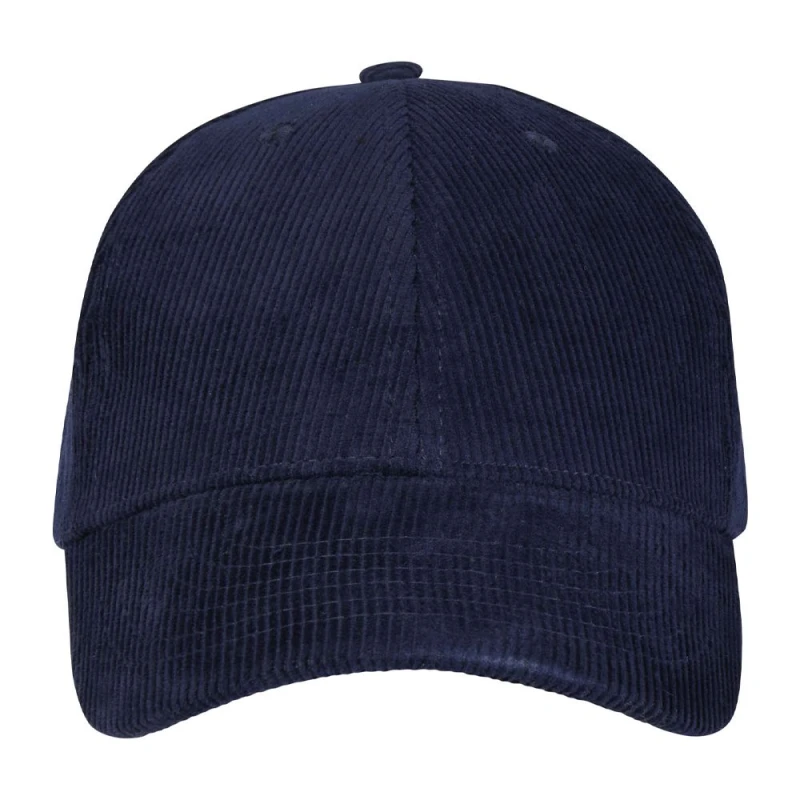 Image of Elevate NXT Mens 6 Panel Corduroy Baseball Cap in Navy Navy Male One Size