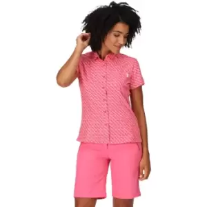Image of Regatta Womens Mindano VII Breathable Short Sleeve Shirt 14 - Bust 38' (97cm)