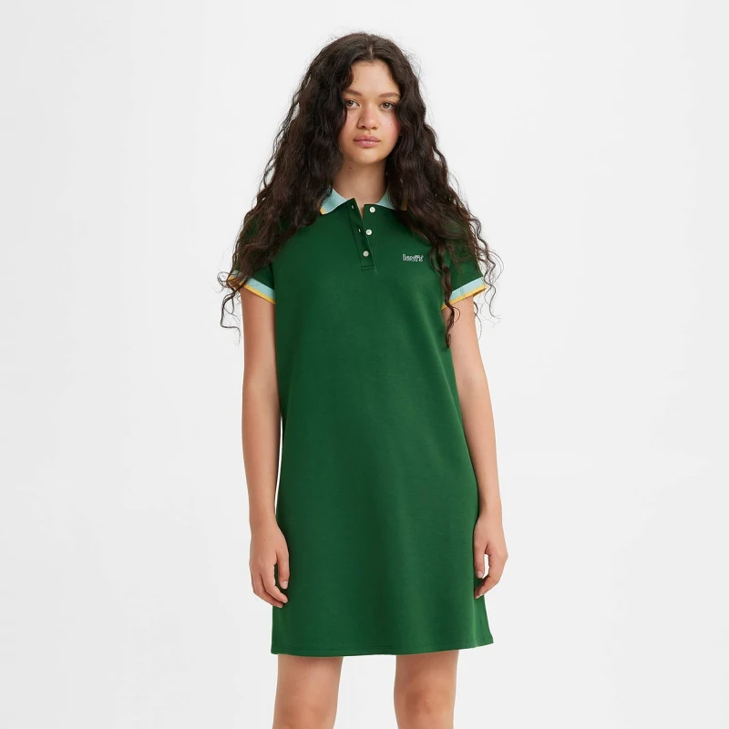 Image of Levis Levis Pia Polo Dress - Green Green 6