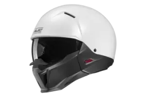 Image of HJC i20 Pearl White / Semi Flat Black Jet Helmet M