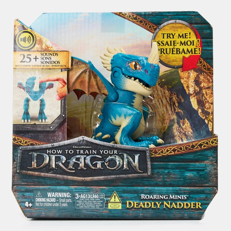 Image of How to Train Your Dragon Roaring Minis Deadly Nadder Interactive Dragon Toy with 25 Sounds Kids Toys for Boys & Girls Ages 4 & up
