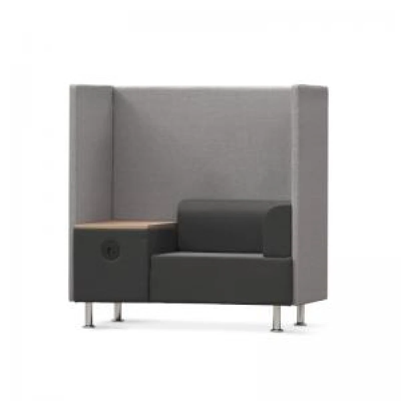 Image of ROCADA BE Soft Individual Booth and Table - Grey
