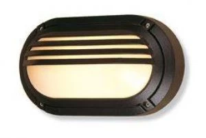 Image of 1 Light Outdoor Wall Light - 60W Black IP54, E27