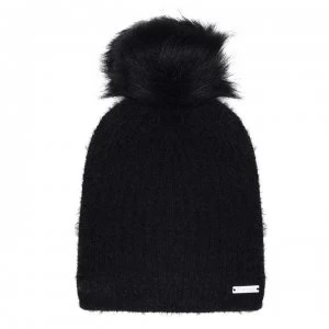 Image of Firetrap Beanie Hat Ladies - Black Feather