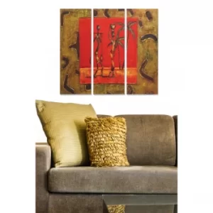 Image of MDF7613 Multicolor Decorative MDF Painting (3 Pieces)
