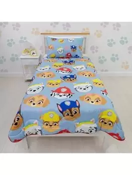 Image of Paw Patrol Paw Patrol Bold Single Coverless Duvet, Multi, Size Single