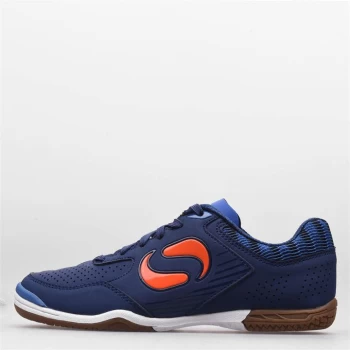 Image of Sondico Pedibus Indoor Football Boots Junior - Navy/Orange
