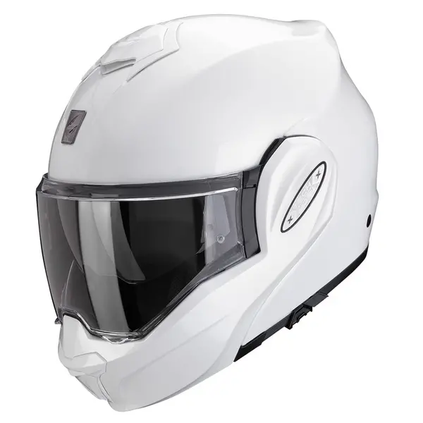 Image of Scorpion Exo-Tech Evo Pro Solid Pearl White Modular Helmet Size L