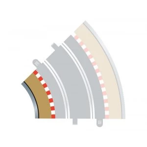 Image of Radius 2 Curve Inner Borders 45&deg; (Set Of 4) Scalextric Accessory Pack
