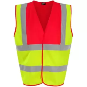 Image of PRO RTX High Visibility Unisex Waistcoat (L) (Yellow/Red) - Yellow/Red