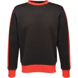 Image of Regatta Mens Contrast Quick Drying Crew Neck Sweatshirt S - Chest 37-38' (94-96.5cm)