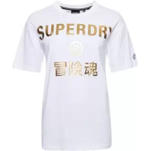 Image of Superdry Corporate Foil T Shirt - White