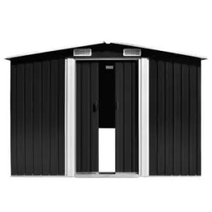 Image of Vidaxl Garden Shed 257X580X181cm - Metal Brown